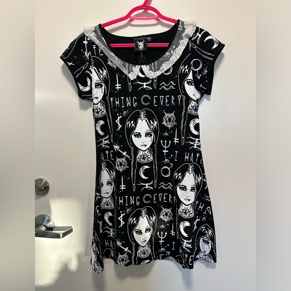 Rat Baby Hate Everything Wednesday Addams dress